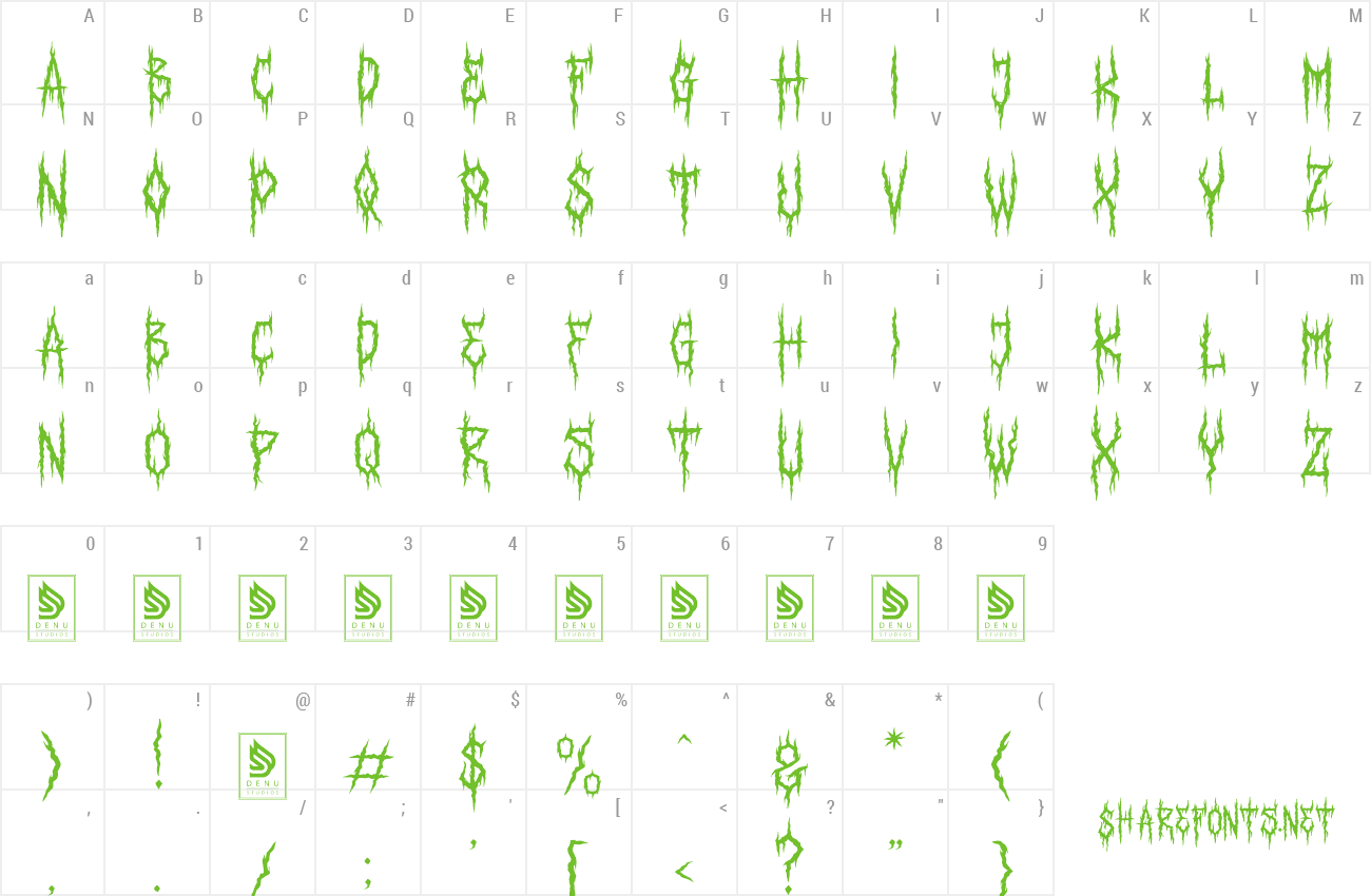 Font Astaroth Textura preview